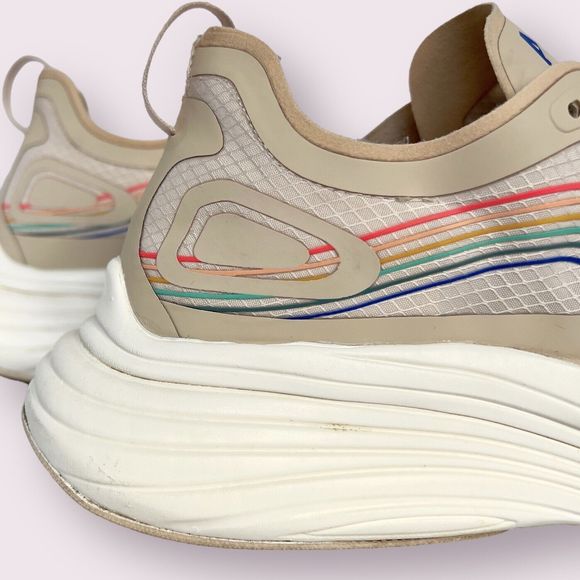 APL Women's Streamline Running Shoes Size 10.5 In Alabaster/Peacock /Multi - Picture 4 of 16
